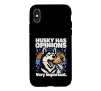 Husky a des Opinions très importantes Coque pour iPhone X/XS