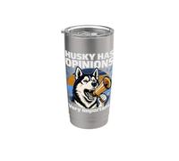 Husky a des opinions très importantes Gobelet isotherme en acier inoxydable double paroi
