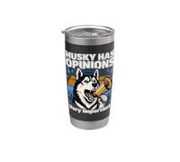 Husky a des opinions très importantes Gobelet isotherme en acier inoxydable double paroi