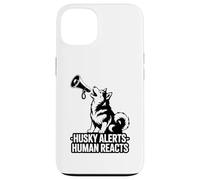 Husky Alerts Human Reacts est Un drôle de propriétaire de Chien Husky Coque pour iPhone 13