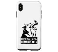 Husky Alerts Human Reacts est Un drôle de propriétaire de Chien Husky Coque pour iPhone XS Max
