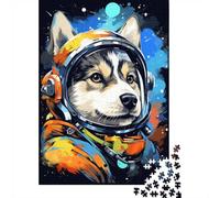 Husky Astronaut-113, Puzzle Adulte 1000 Pièces, 70x50cm/1000pcs | Pour les jours libres de décembre : ce puzzle adulte 1000 pièces convient aux loisirs calmes sans écran.