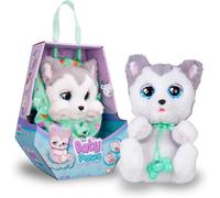Husky Avec Sons D'Ouverture Et De Fermeture Des Yeux,Inclut Une Couverture Personnalisée-Peluche Interactive De Chiots Endormis-Jouet Cadeau Pour Garçons Et Filles De 18 Mois Et Plus