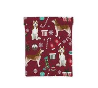 Husky Candy Canes Bas Vacances Chien Ruby, Sac de Rangement pour Femmes, Portefeuille supérieur à Presser, Petit Porte-Monnaie, Pochette de Changement