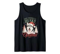 Husky Christmas Siberian Husky Dog Owner Holiday Xmas Débardeur