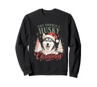 Husky Christmas Siberian Husky Dog Owner Holiday Xmas Sweatshirt
