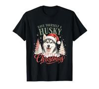 Husky Christmas Siberian Husky Dog Owner Holiday Xmas T-Shirt