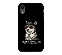 Husky de Sibérie Vintage Rétro Turquie Jour Dîner Récolte d'automne Coque pour iPhone XR