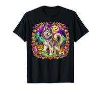 Husky de Sibérie Zombie Undead Frankenstein Effrayant Effrayant T-Shirt