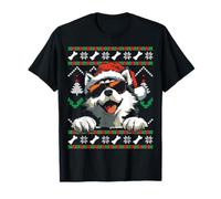 Husky Dog Christmas Funny Pet Lovers Holiday Humour T-Shirt