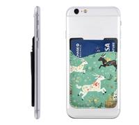 Husky Dog Imprimé Téléphone Card Holder Wallet, Adhésif 3M Stick sur Téléphone Wallet Case pour iPhone et Android, Goat Frolic, Taille unique, Décontracté