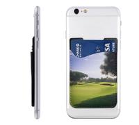 Husky Dog Imprimé Téléphone Card Holder Wallet, Adhésif 3M Stick sur Téléphone Wallet Case pour iPhone et Android, Art du terrain de golf, Taille unique, Décontracté