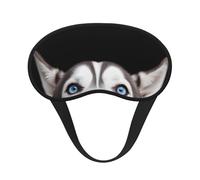 Husky Dog Masque de sommeil occultant doux et réglable pour bloquer complètement la lumière, dormir profondément, voyage et relaxation