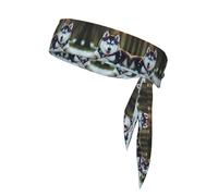 Husky Dog Print Bandeau de sport à séchage rapide anti-humidité pour homme et femme pour le tennis