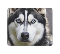 Husky Dog Tapis de souris 21,1 x 26,2 cm, imperméable avec base en caoutchouc antidérapant, tapis de souris de jeu facile à glisser, petit tapis de souris personnalisé avec motifs