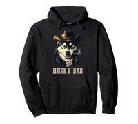 Husky Dog Vintage Best Husky Dad Fête des pères Sweat à Capuche