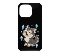 Husky Heureux avec Cristaux Coque pour iPhone 13 Pro