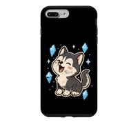 Husky Heureux avec Cristaux Coque pour iPhone 7 Plus/8 Plus