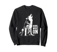 Husky hurle la Lune | Howl Mode on Sweatshirt