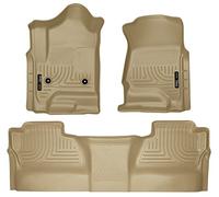 Husky Liners 98233 WeatherBeater Tan Front and 2nd Seat Floor Liner by Husky Liners