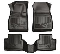 Husky Liners Custom Fit WeatherBeater Molded Front and Second Seat Floor Liner Set for Select Ford Fiesta Models (Black) by Husky Liners