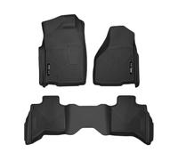 Husky Liners - Tapis de Sol X-act Contour | Convient aux Dodge Ram 1500 (Corps Classique 19-23) Quad Cab 2010-2023 | Avant et 2ème rangée, 3 pièces | Noir - 53628