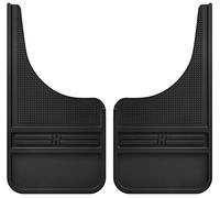 Husky Liners Universal Muddog Mud Flaps | Rubber Front Mud Flaps - 12" w/o Weight - Black (Fits Various Ford, Chevy, Dodge, GMC, Toyota, Nissan, Hummer See Guide to Confirm) | 55000