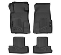 Husky Liners Weatherbeater Floor Mats | Fit 2010-2014 Ford Mustang | Avant & 2nd Row, 4 pièces, Noir - 98371