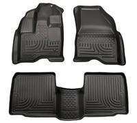 Husky Liners Weatherbeater Floor Mats | Fits 2010-2019 Ford Taurus | Front & 2nd Row, 3-pc Black - 98701