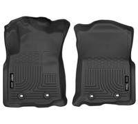 Husky Liners Weatherbeater Floor Mats | Fits 2018-2024 Toyota Tacoma, Double & Access Cab Only w/Auto Trans | Front Row, 2-pc Black - 13971