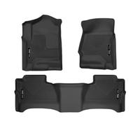 Husky Liners Weatherbeater Tapis de Sol | Compatible avec Chevrolet Silverado et GMC Sierra 1500 Crew Cabine 2014-2018 ; Silverado/Sierra 2500/3500 Crew Cab 2014-2018 (Footwell CVG) | Avant et 2ème