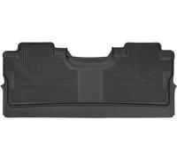 Husky Liners X-act Contour Series | Revêtement de sol pour 2e siège (couverture de plancher pour les pieds) - Noir | 53471 | Convient pour Ford F-150 SuperCrew Cab 2015-2022