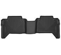Husky Liners X-act Contour Tapis de Sol | Compatible avec Toyota Tacoma 2005-2023, Cabine Double | 2ème rangée, 1 pièce Noire - 53801