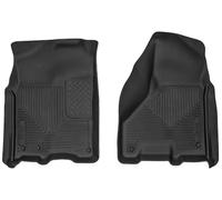 Husky Liners X-act Tapis de Sol Contour | Convient aux Dodge Ram 1500 2009-2024 (Corps Classique 19-24 Uniquement) Dodge Ram 2500/3500 Mega/Cabine Double 2010-2018 | Rangée Avant, 2 pièces Noires -