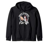 Husky Lover Design « Meilleurs amis » Funny Husky Sweat à Capuche