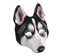Husky Masque Husky Dog Costume de fête d'Halloween | Couverture réaliste pour le visage pour la tête animale, accessoire de fête, art de rôle amusant et coiffe sur le thème Husky