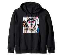 Husky Mushing et traîneau pour Chien Sweat à Capuche