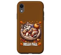 Husky Owner Must Haves Hello Fall Decor for Husky Lover Coque pour iPhone XR