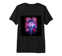 Husky par Magie avec des Roses T-Shirt Haut de Gamme