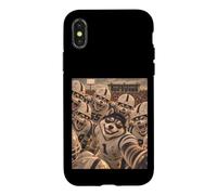 Husky Players Huddle Mascotte Vintage Cool School College QB Coque pour iPhone X/XS
