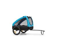 Husky Remorque de vélo pour chien 250L 600D - toile Oxford bleue - Klarfit