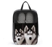 Husky Sac à chaussures de voyage résistant à l'eau avec fermeture éclair - Gris - Taille unique - Moderne, gris, Taille unique, Moderne