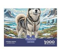 Husky Sibérienne 1000 Piece Jigsaw Puzzle for Adults Educhational Games Stress Relief Puzzle Exercise The Memory of The Brain for Adults and Kids, Age 12 Years Up 70x50cm/1000pcs