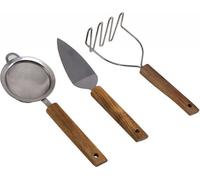 Husla Set d'ustensiles de cuisine en bois 3 pièces