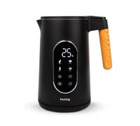 Huslog Bouilloire Électrique 1,7 L, Température Réglable, Effet Bois | 13 niveaux de 40 à 100 °C, écran tactile, maintien au chaud 2 h, double paroi, 2200 W et arrêt automatique.