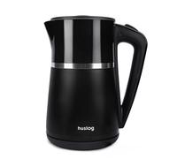 Bouilloire électrique Huslog d'une capacité de 1,7 L, 2200 W, noire, Noir