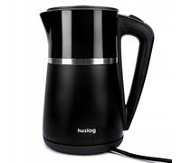 Bouilloire électrique Huslog d'une capacité de 1,7 L, 2200 W, noire, Noir
