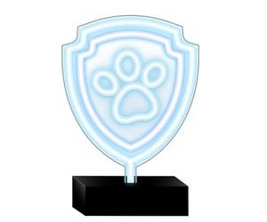 huslog Lampe néon LED Pat' Patrouille - Patte Lumineuse sur Socle - Décoration Chambre d'enfant - Veilleuse USB - Cadeau pour Petite Fille ou Garçon