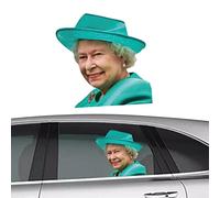 Husoiuy Autocollant De La Reine Elizabeth | Film Drôle Pour Fenêtre De Voiture | Autocollant De Voiture Imperméable Queen Of England - Décoration D'autocollant De Voiture Personnalisée