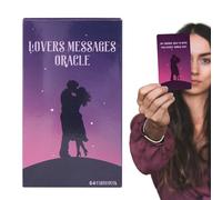Husoiuy Cartes Oracle de l'amour | Cartes d'amour et de relations romantiques pour âmes sœurs et âmes jumelles | Guide du voyage de l'amour - Cartes de tarot pour débutants